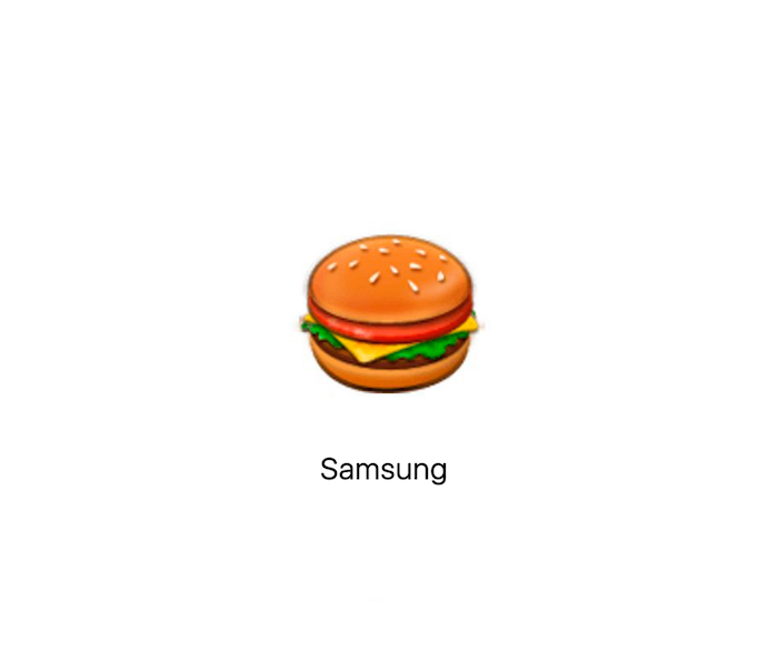 Эмодзи "чизбургер": Apple и Google спорят, где должен располагаться сыр